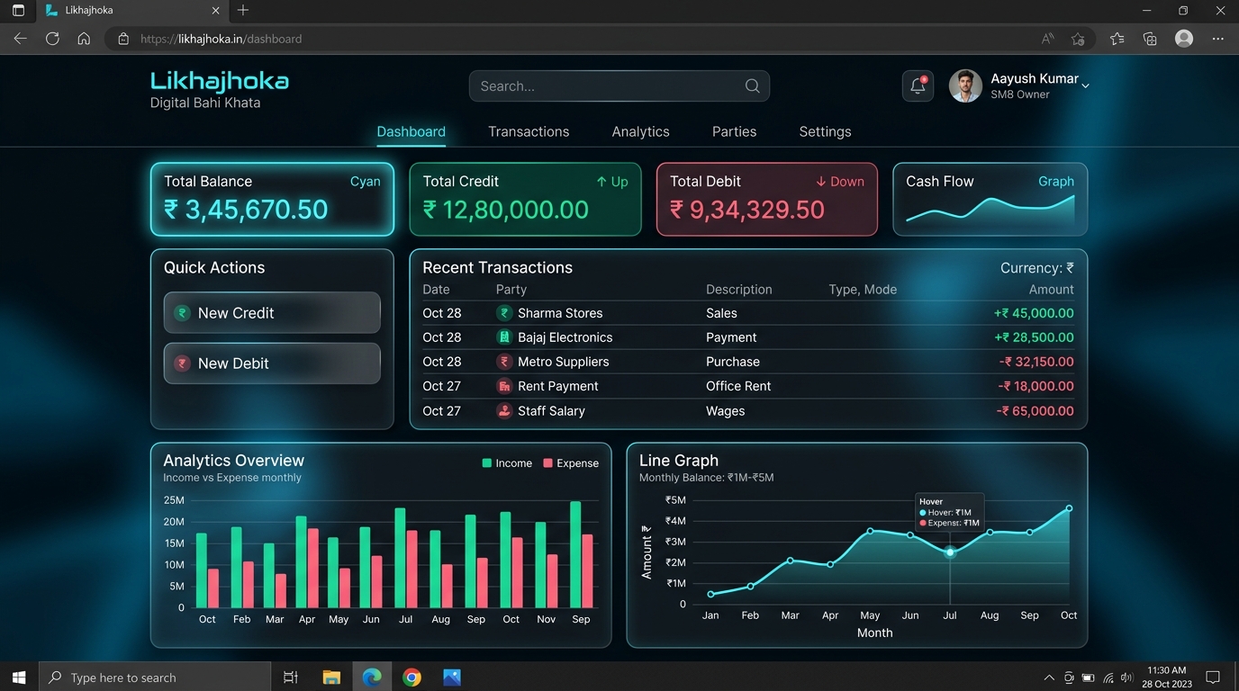 Likhajhoka — Digital Ledger System